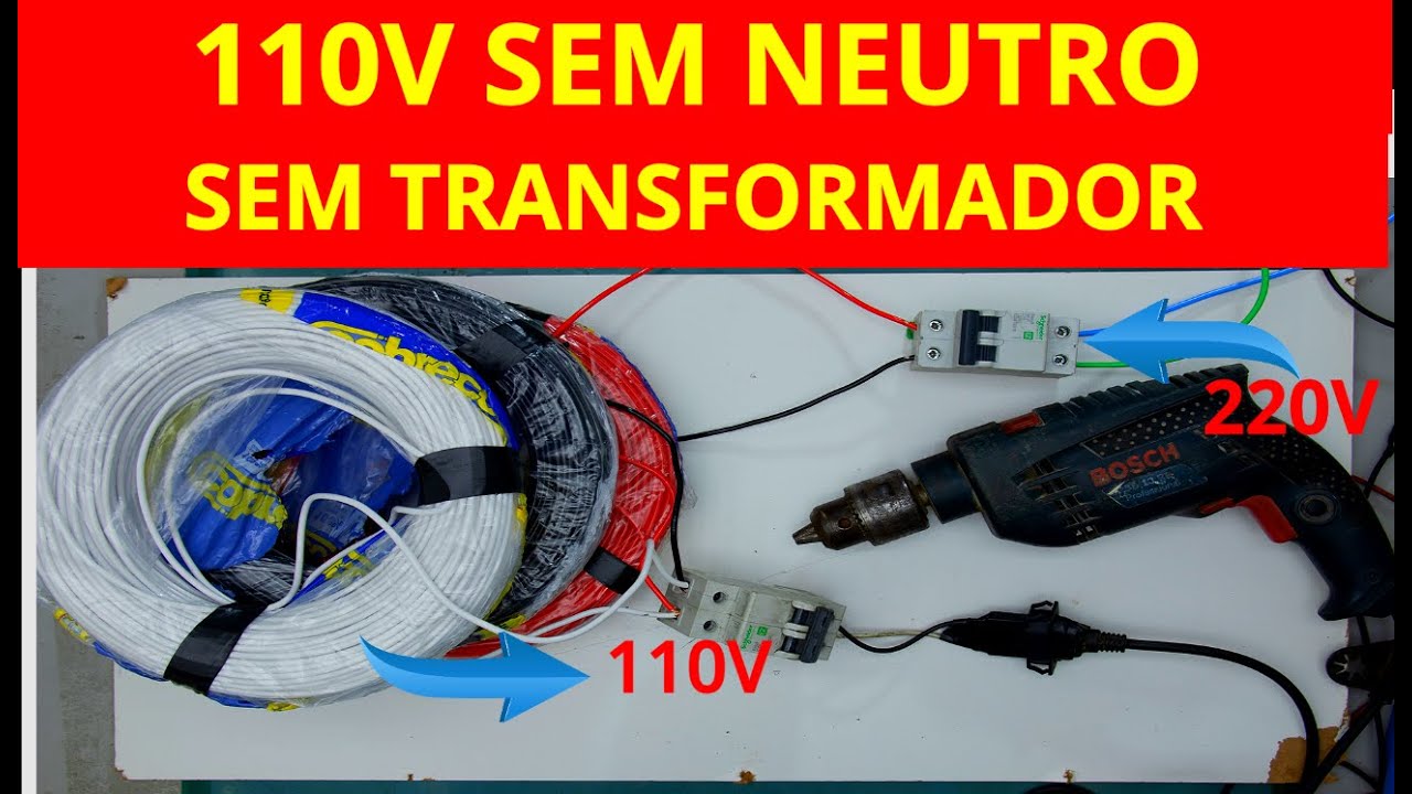 COMO FAZER 110 VOLTS SEM  NEUTRO E SEM TRANSFORMADOR!!