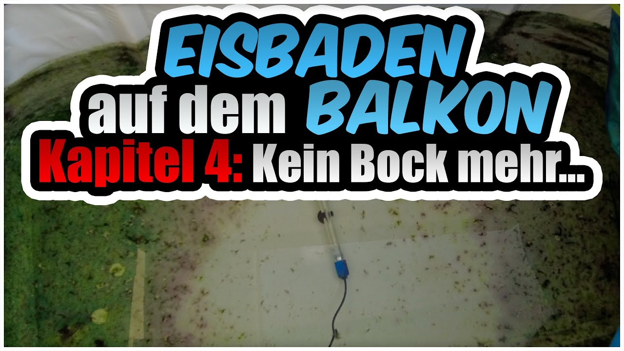 ... Wasser zu schleppen! Balkonbaden muss doch einfacher gehen!