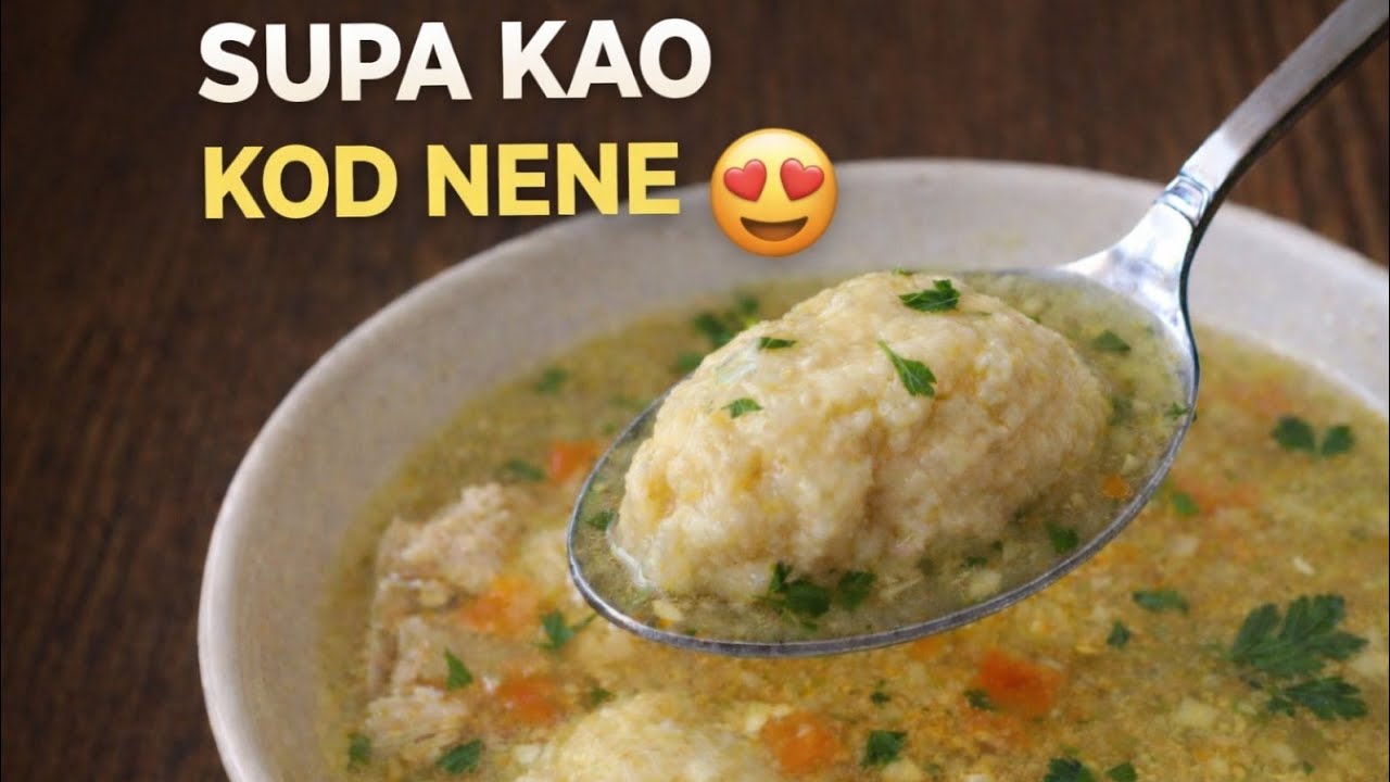 PRVAK MEĐU SUPAMA 🥣 | Domaća supa sa knedlama kao kod nane