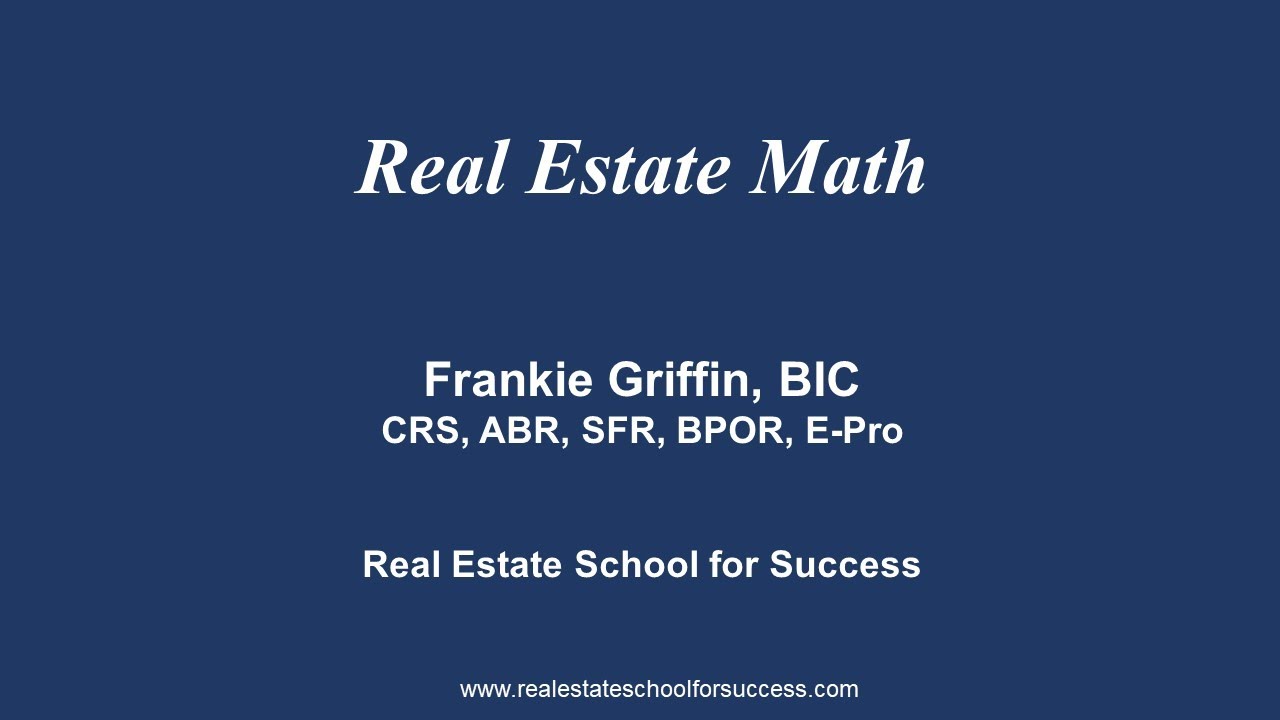 Real Estate Math