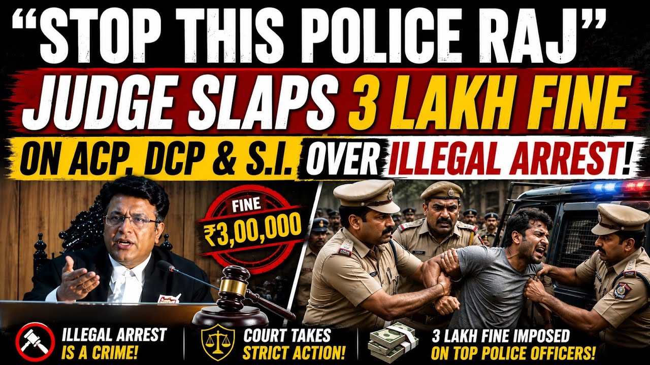 &ldquo;STOP THIS POLICE RAJ!&rdquo; Judge Slaps ₹3 Lakh Fine on ACP, DCP & SI Over Illegal Arrest!  #inshortslaw