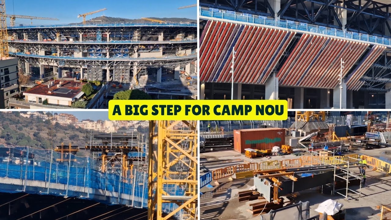 Camp Nou Transformation Update – Tribune, Lateral & Ramp Progress