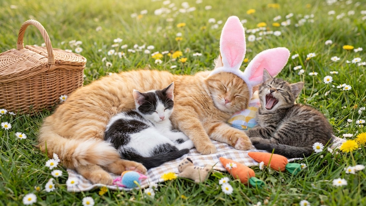 12 часов успокаивающей музыки для кошек 😻 Музыка для снятия стресса и сна для тревожных питомцев ...