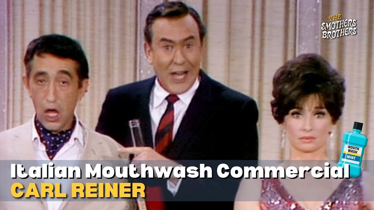Carl Reiner | Italian Mouthwash Commercial | Smothers Brothers Comedy Hour