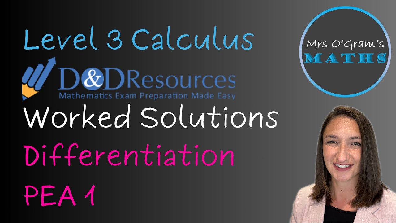 D&D L3 Calculus: Differentiation PEA 1