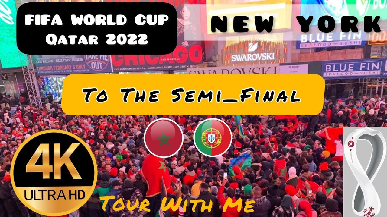 They Made The History: Morocco Fans in New York City Celebrate their Vactory Over Portogal