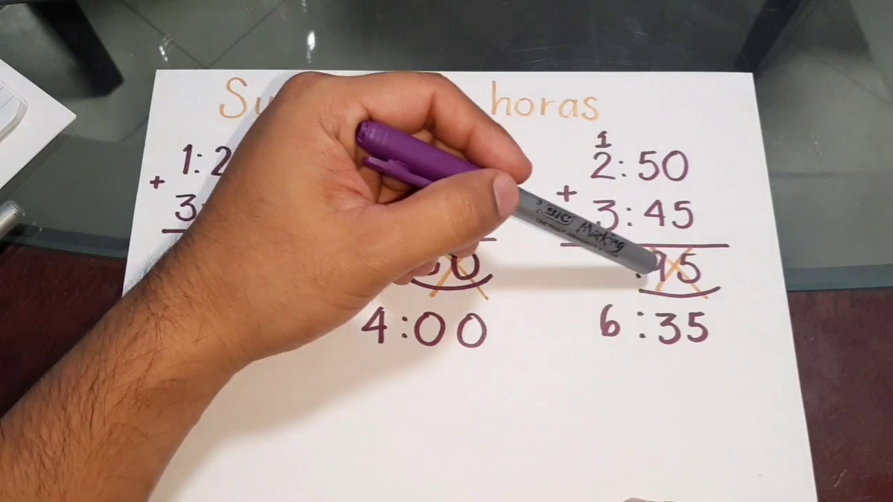 ¿CÓMO SUMAR Y RESTAR HORAS?