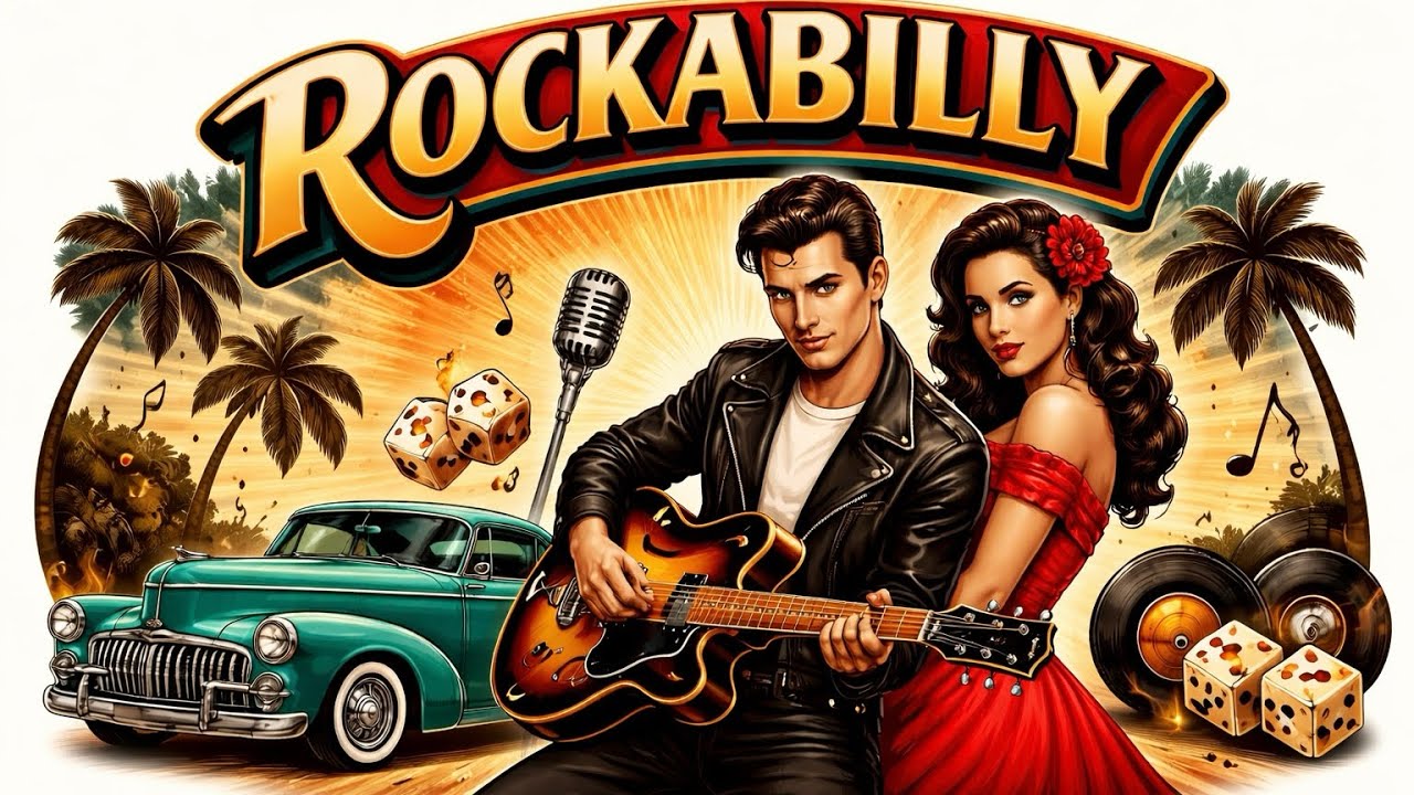 Rockabilly | Playlist 🎸 #driftaway #rockabilly #rockandroll #music #retroplaylist 