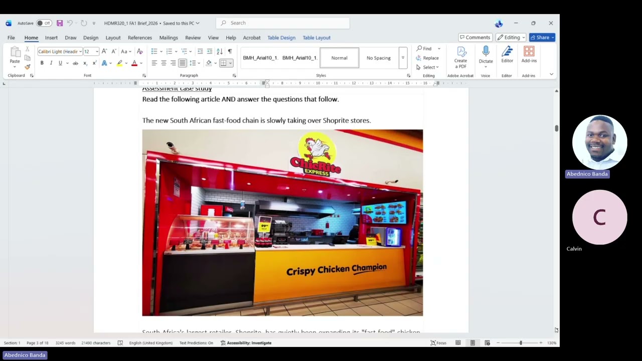 2026 Part-Time Digital Marketing 3 Sandton - F1 Briefing