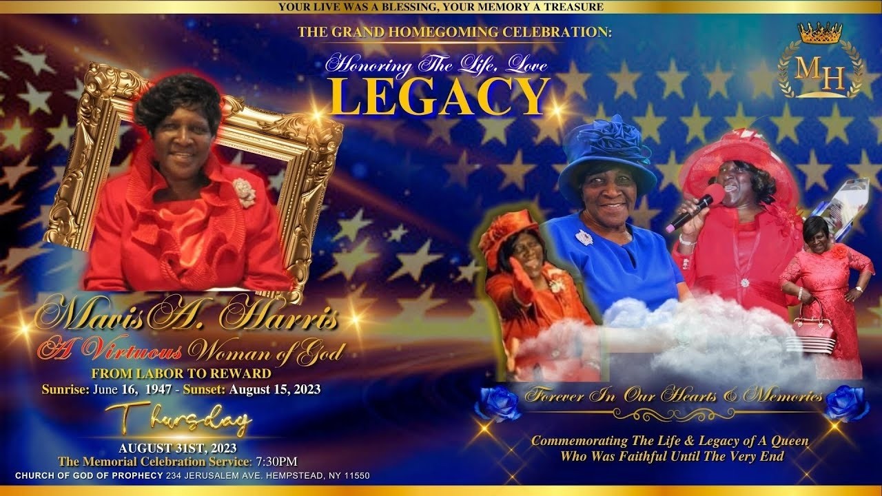 The National Memorial Celebration Service: Lady Mavis Harris PRAISE & WORSHIP: COGOP HEMPSTEAD Team