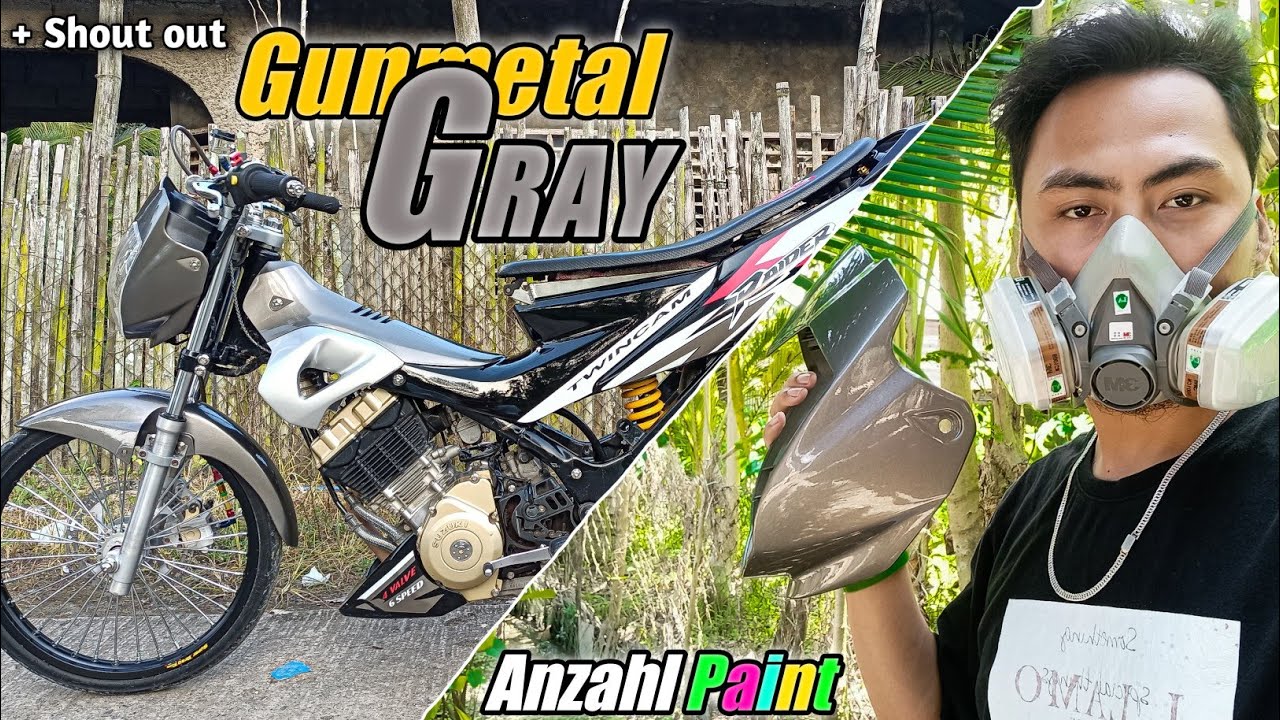 Gunmetal gray by Anzahl paint | Bagong kulay ni Raider 150 | Tutorial | Bobwerkz mmvlog