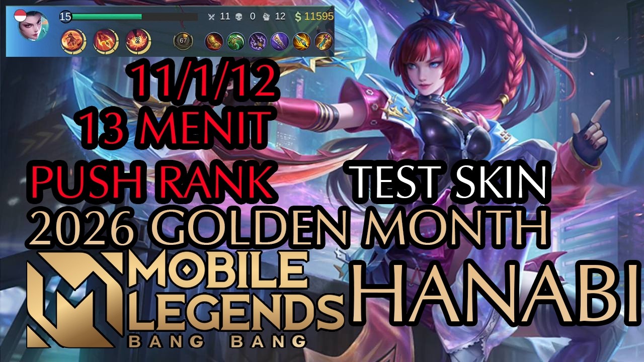 HANABI TEST SKIN SOLO PUSH RANK 13 menit
