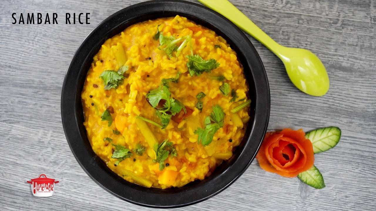 ഈസി സാമ്പാർ സാദം | Sambar Rice | Quick Lunch Box Recipe