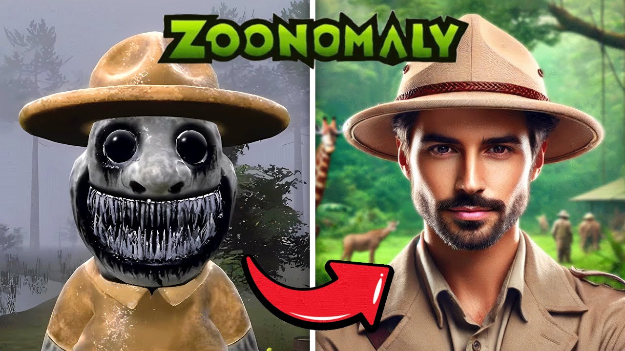Guess The MONSTER: Game vs Real Life 😎 Zoonomaly😃 Zookeeper👁️ Smile Cat😊 Stick Spider🍉