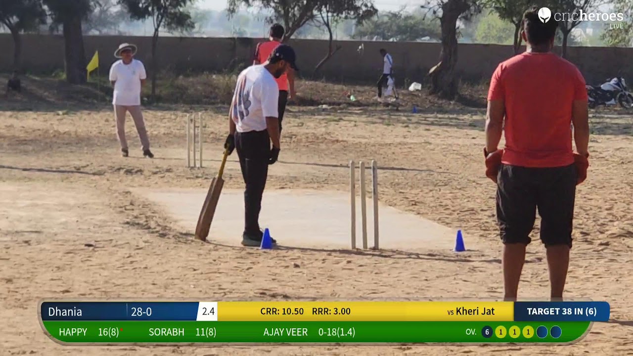 Kheri Jat vs Dhania live cricket match | Nimli cricket tournament  live - Nimli Cricket Ground Jhaj