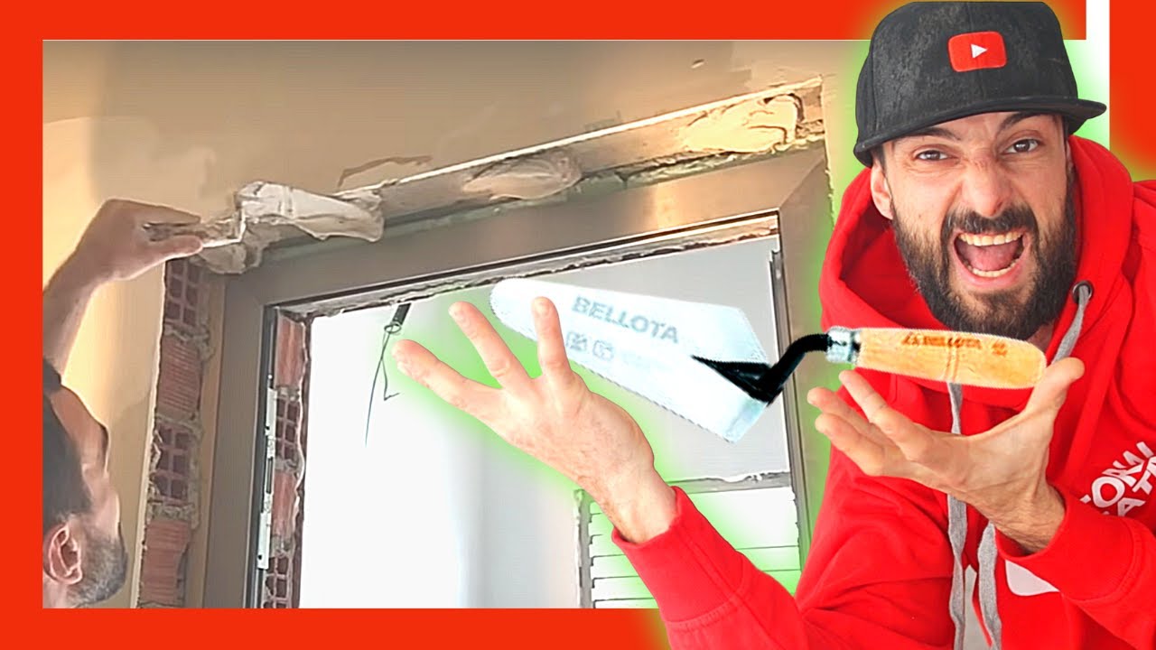 🔴 PLADUR PEGADO Remate Contra PUERTA O VENTANA Con PASTA DE AGARRE 🔥 Drywall