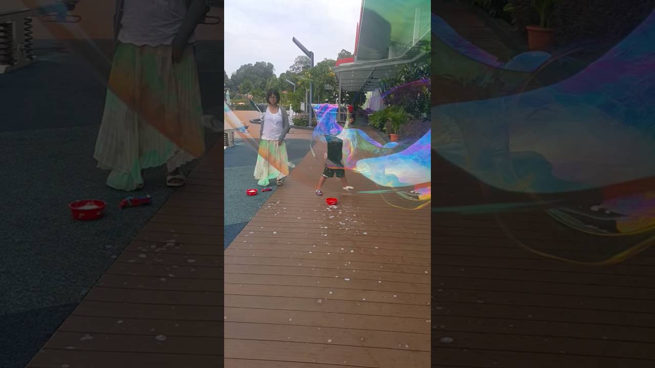 Giant bubble with mummy