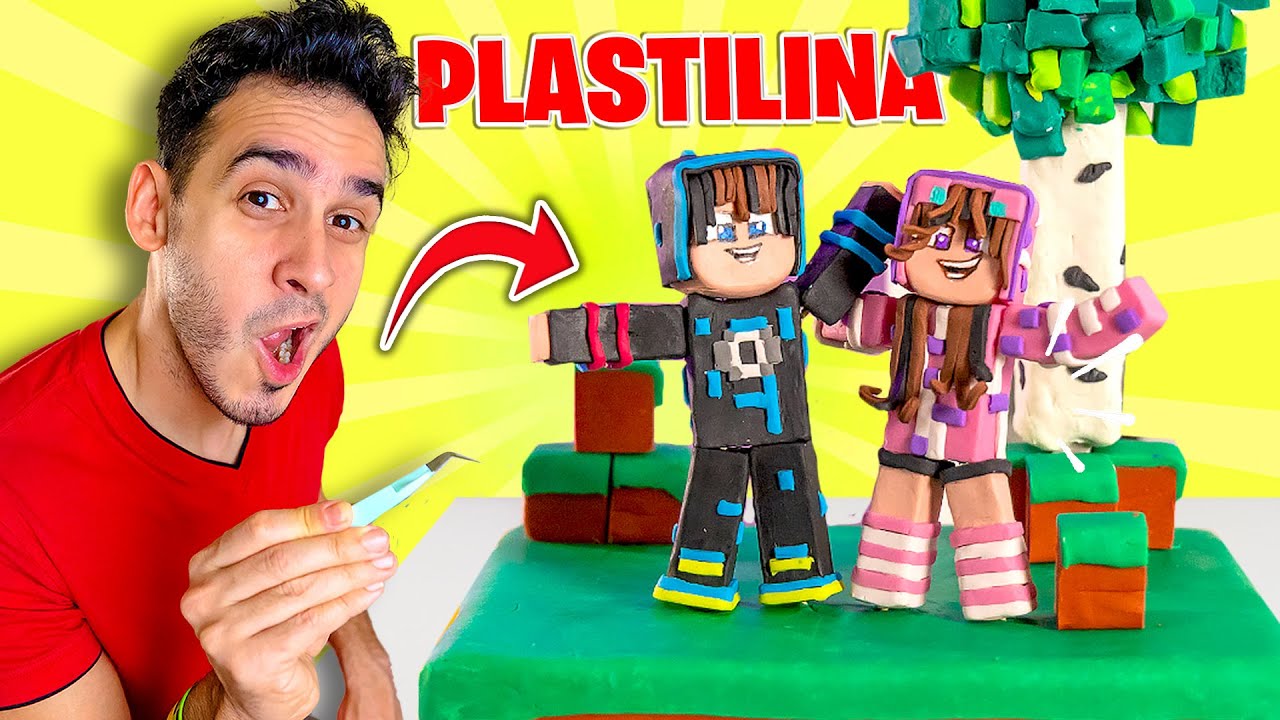 HAGO CON PLASTILINA A SANDRA Y HAROLIN ESTILO MINECRAFT - PIRULAND ! HaroldArtist