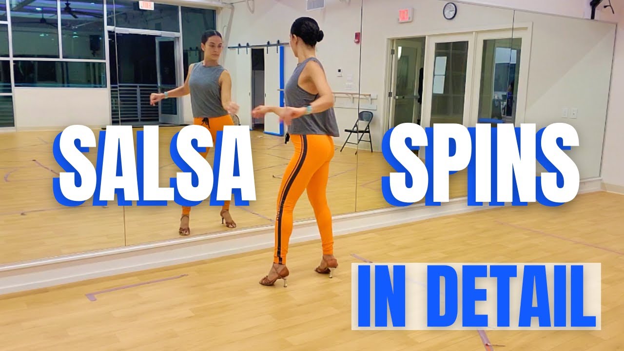 Salsa Spins Breakdown In Detail / Side Basic Spins / Salsa Spin Technique / Double Spins
