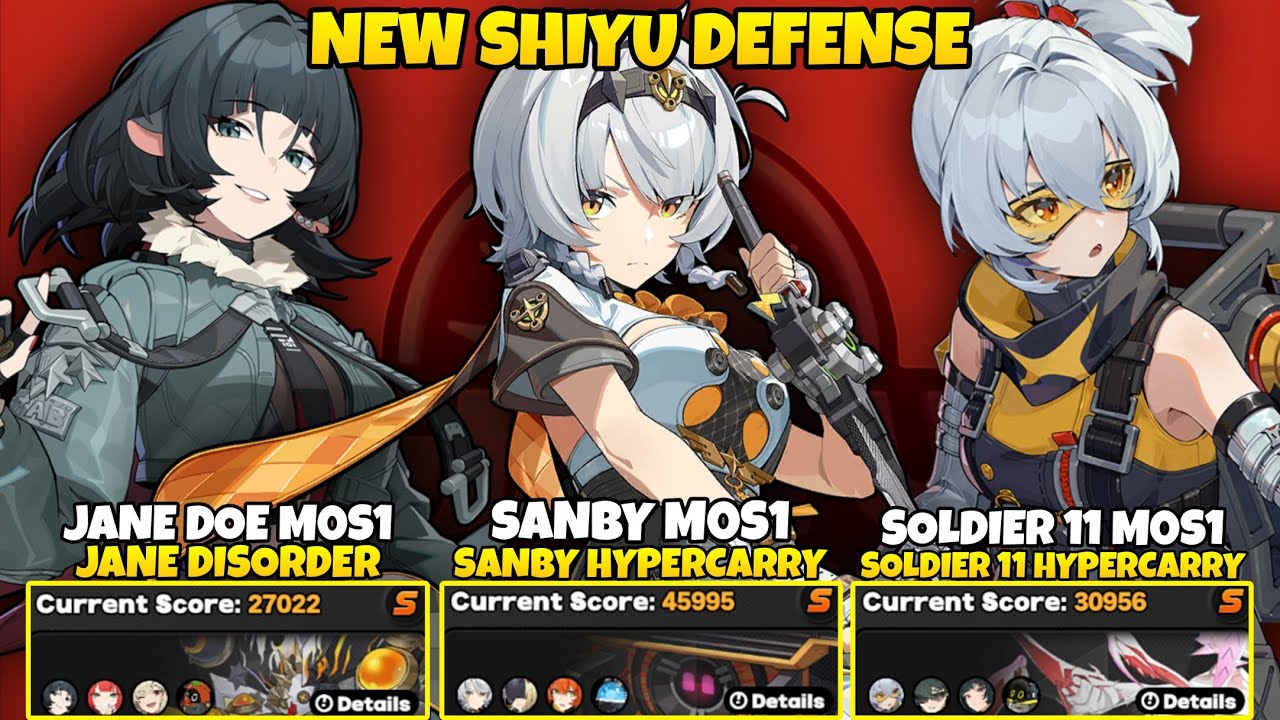 NEW Shiyu Defense Critical Node 5 Jane Doe & Sanby & Soldier 11 | Zenless Zone Zero