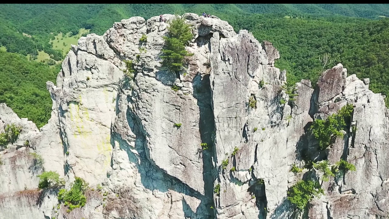 Seneca Rocks, WV. By drone