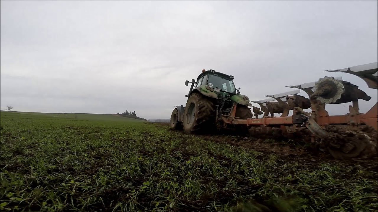 [GoPro] Pflügen 2016 | Kverneland 4 Schar+ Deutz Agrotron 6180 P
