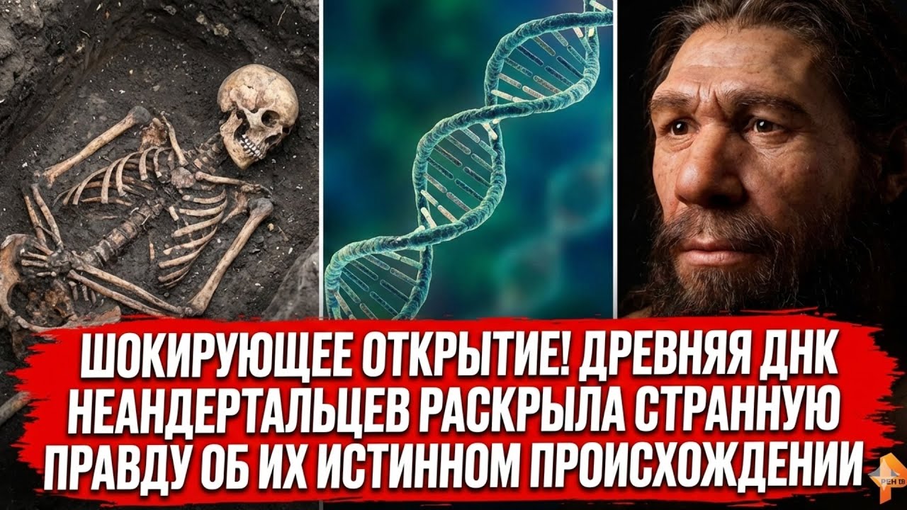 Шок! Древняя ДНК неандертальцев раскрыла странную правду об их истинном происхождении