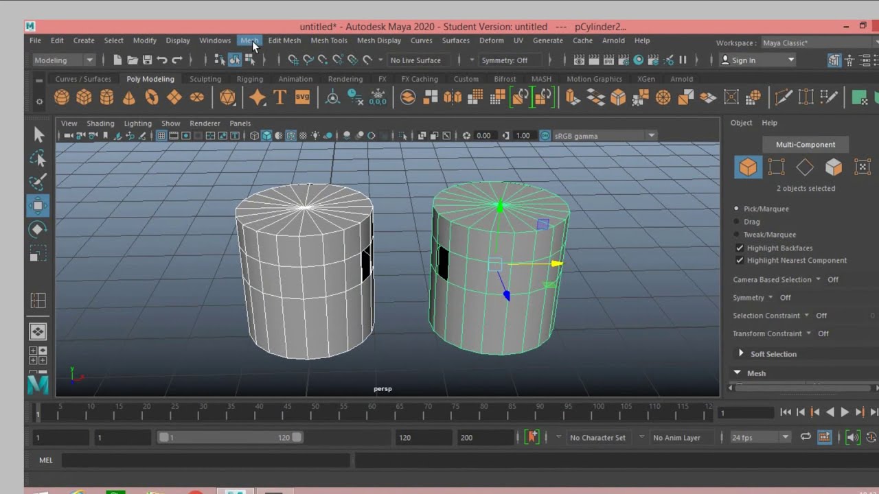 How to bridge in maya 2020 for beginner tutorial