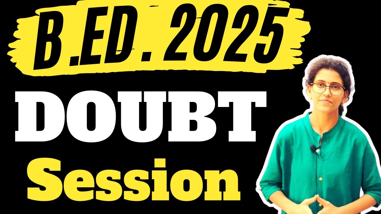 Live ITEP 4 year B.Ed. Live Doubt Clearing session