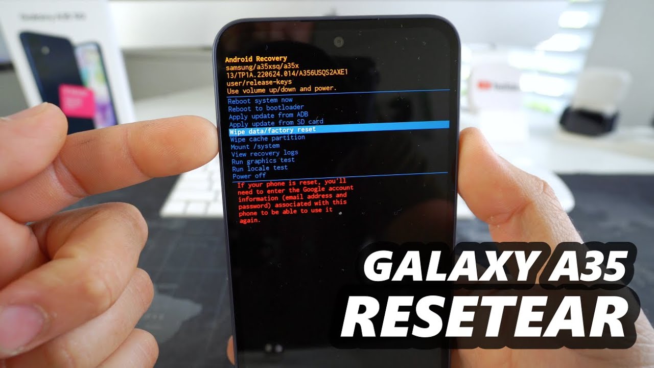 Como Resetear a modo Fabrica el Samsung Galaxy A35 ★ Hard Reset