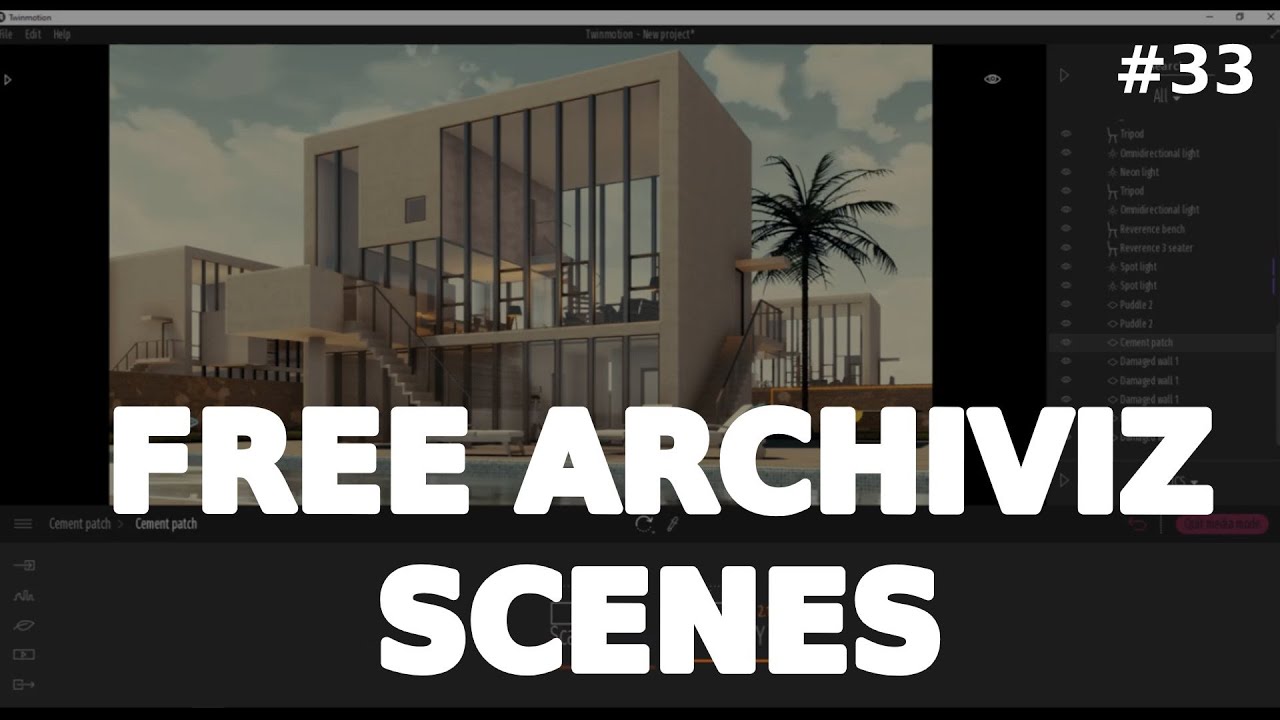 GET FREE TWINMOTION & LUMION SCENES! #33
