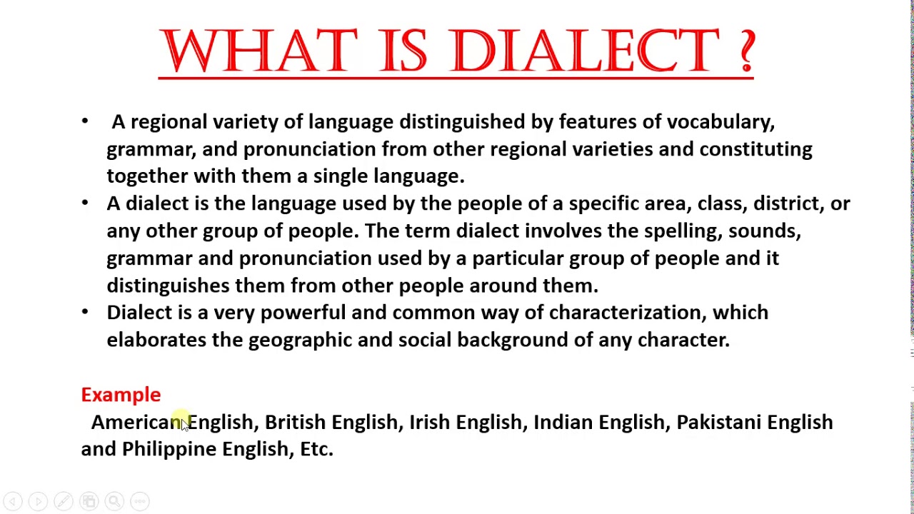 what is Dialect? | Difference b/t Accent and dialect | Types | In URDU and Hindi | Crash course |