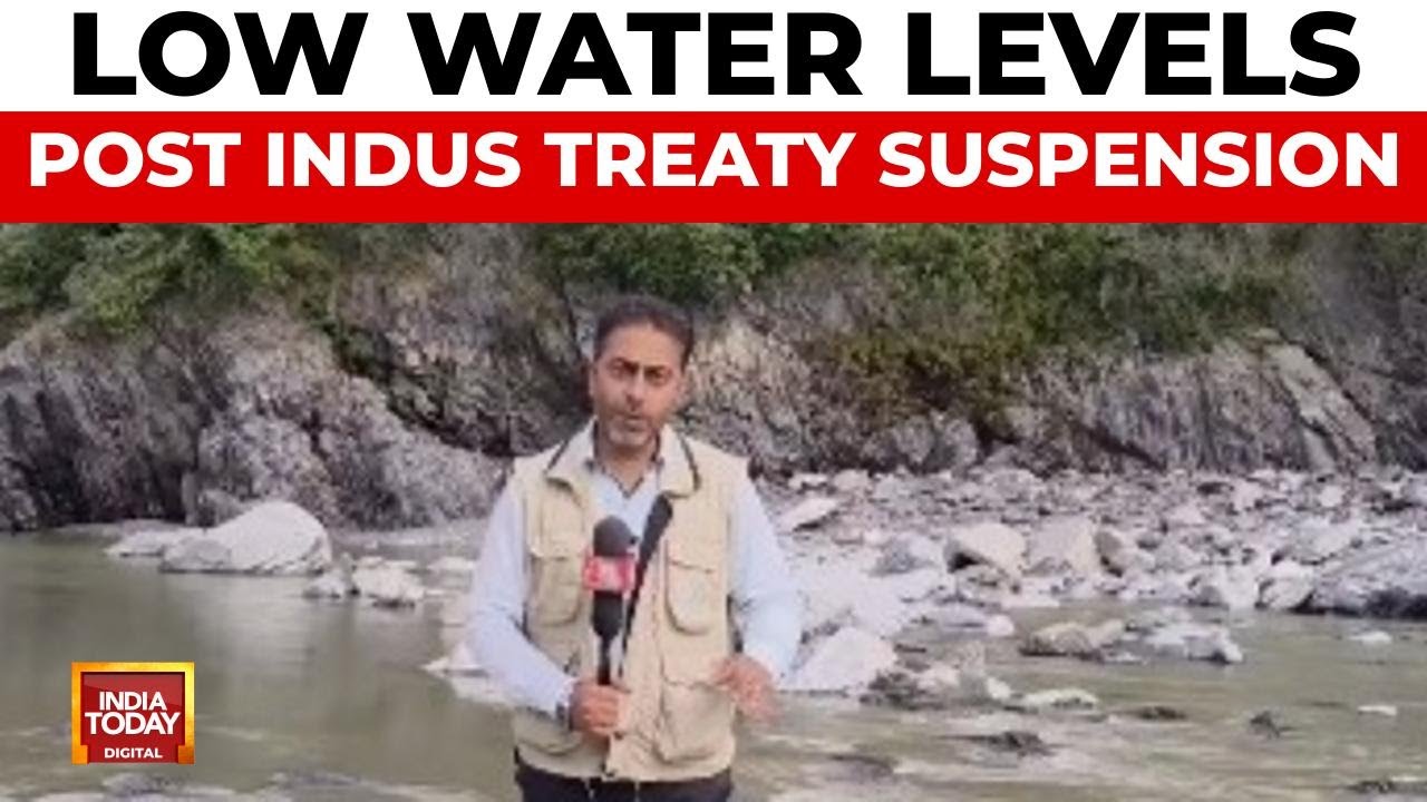 Indus Water Treaty Suspension: Low Water Levels at Chenab River's Chandrakot Dam