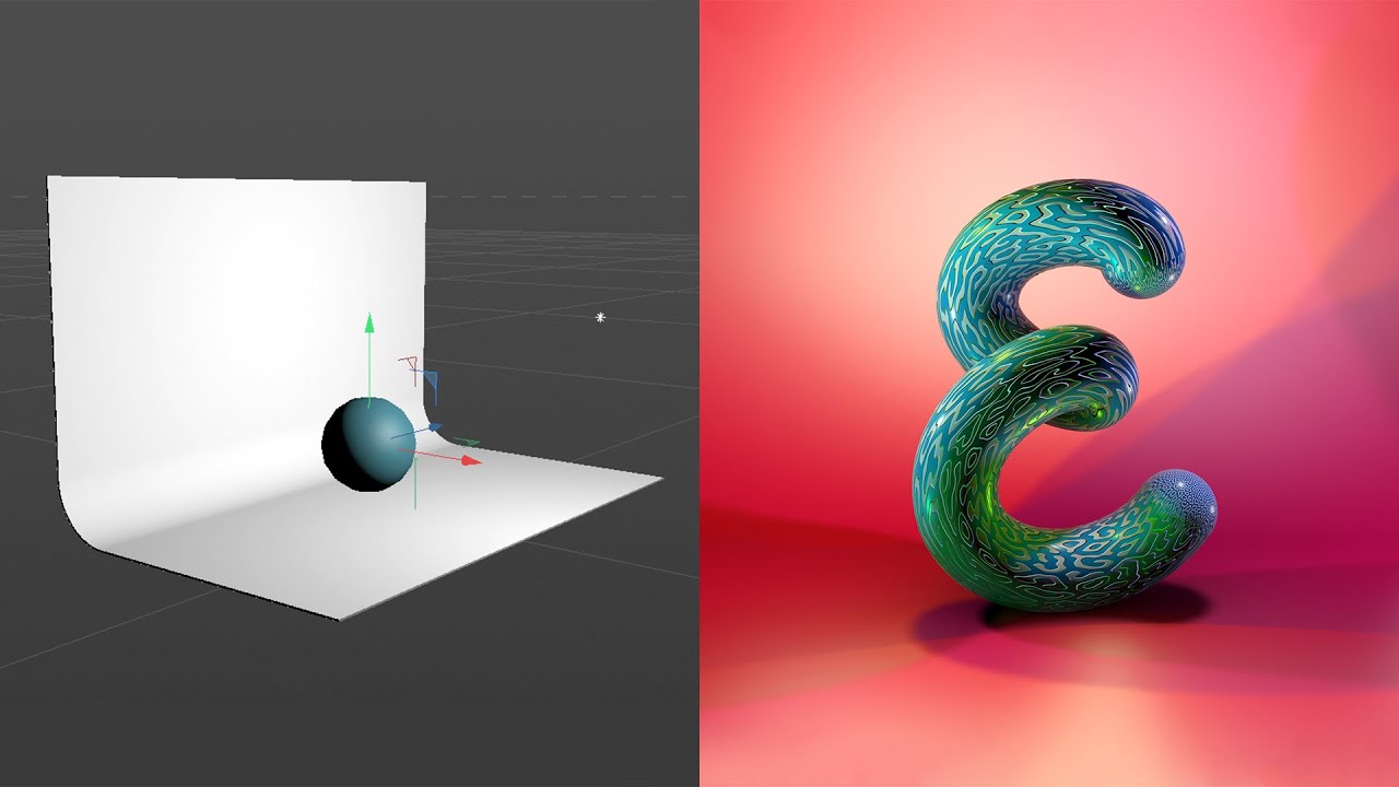 Cinema 4D R23 Photography Studio Scene Tutorial + Free download