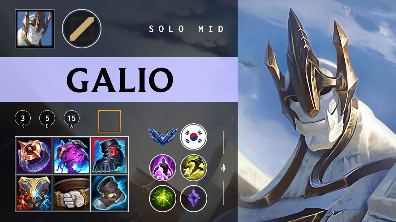 Galio Mid vs Sylas - KR Diamond Patch 26.03
