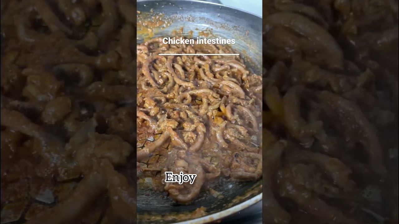 Chicken intestines recipe #shorts #youtubeshorts #africanfood #chickenrecipes