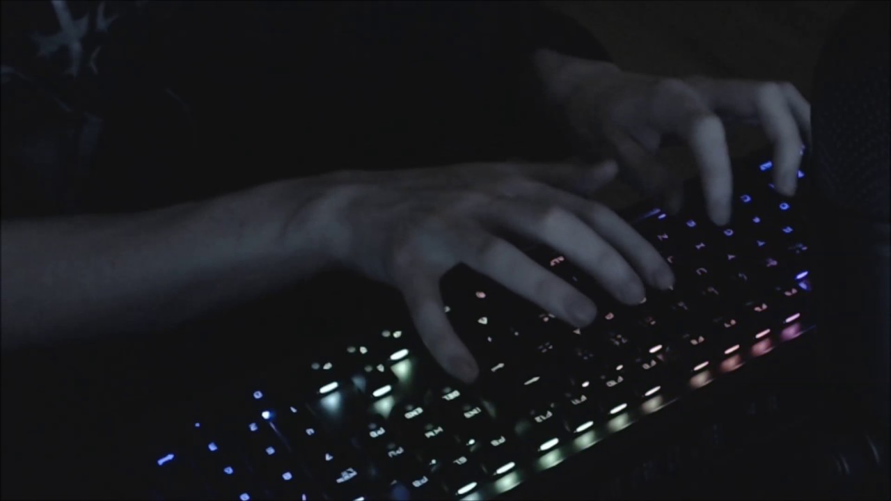 ASMR Typing on a mechanical keyboard (white noise)