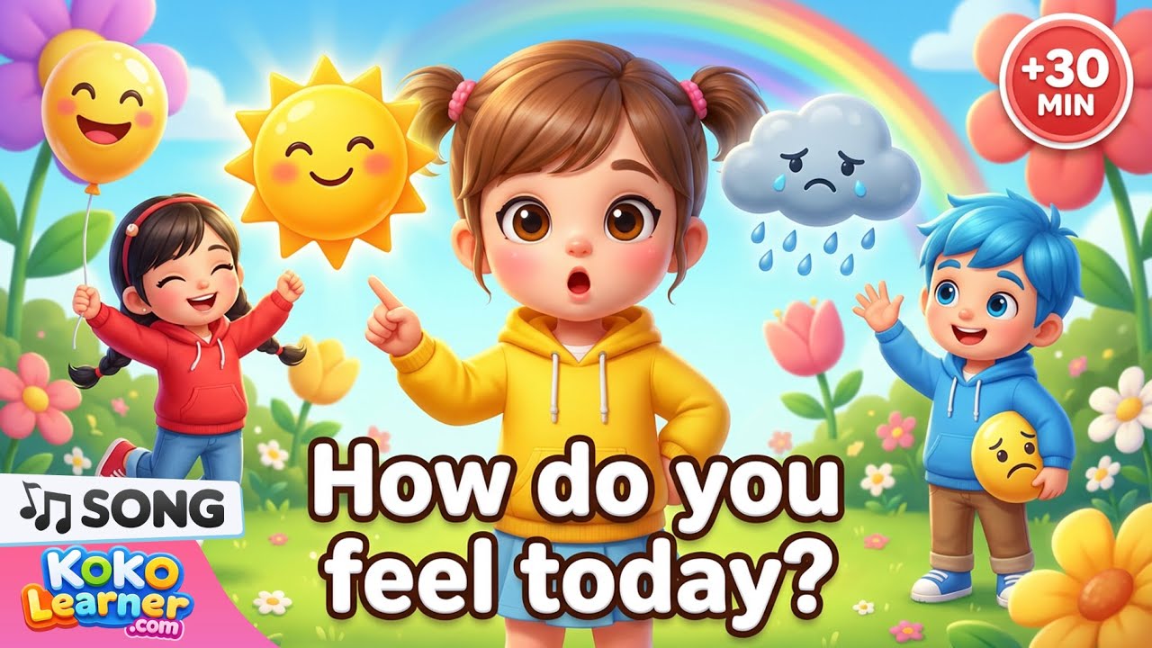 Feelings Song for Toddlers 😄😢 Learn Emotions with Sounds | 30 Minutes