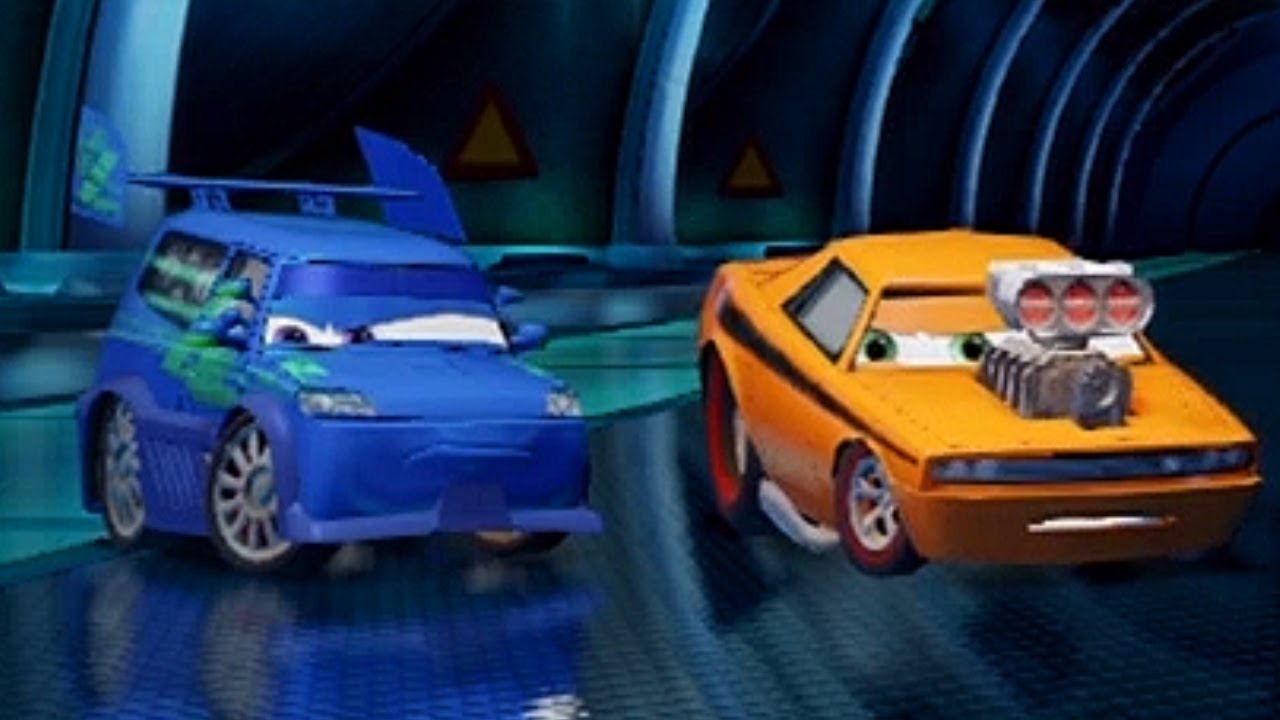 PS3 Cars 2 The Video Game - Snot Rod Takes the Lead and Never Loses it to DJ!
