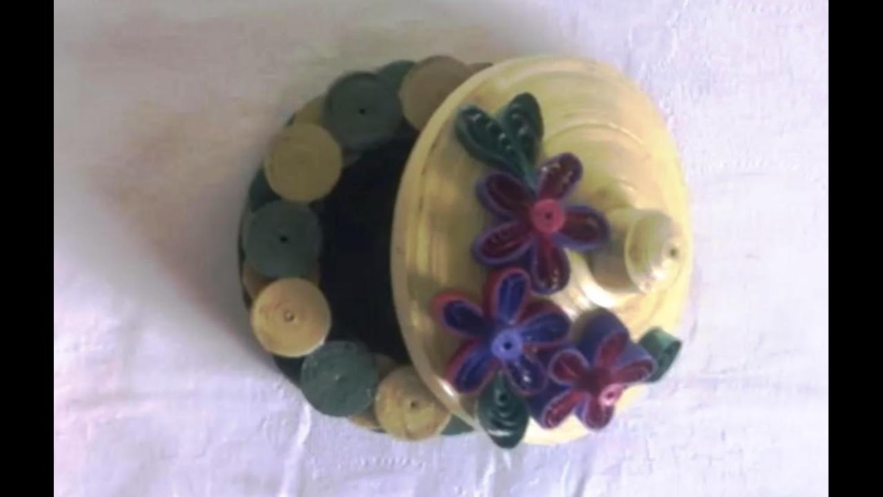 Caja-Joyero hecho con serpentinas