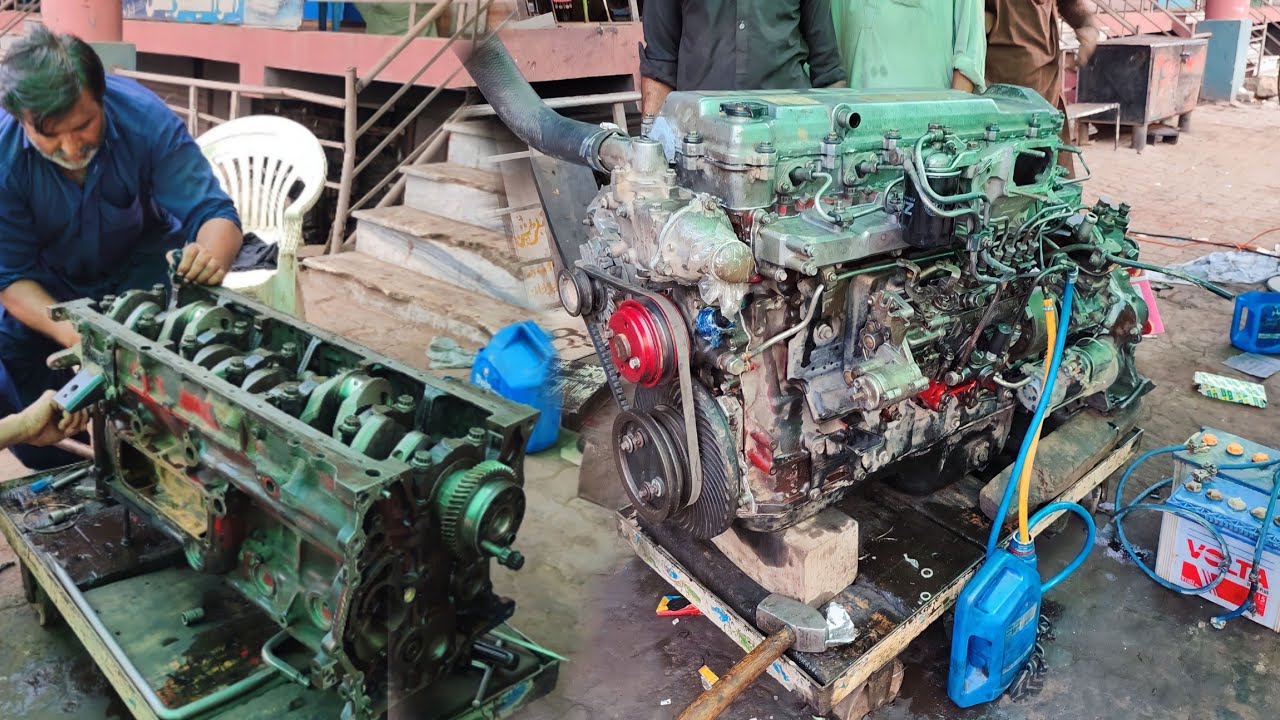 Rebuilding a Dump Truck Seized Engine || Seized Engine Full Restoration || Rebuilding Diesel Engine