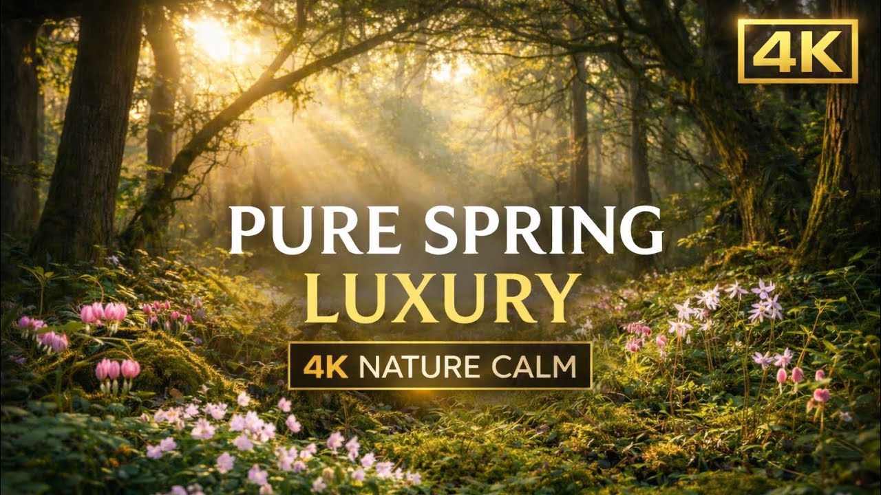 Spring Nature Escape 🌷 Birds & Flowers ☀️ | 4K