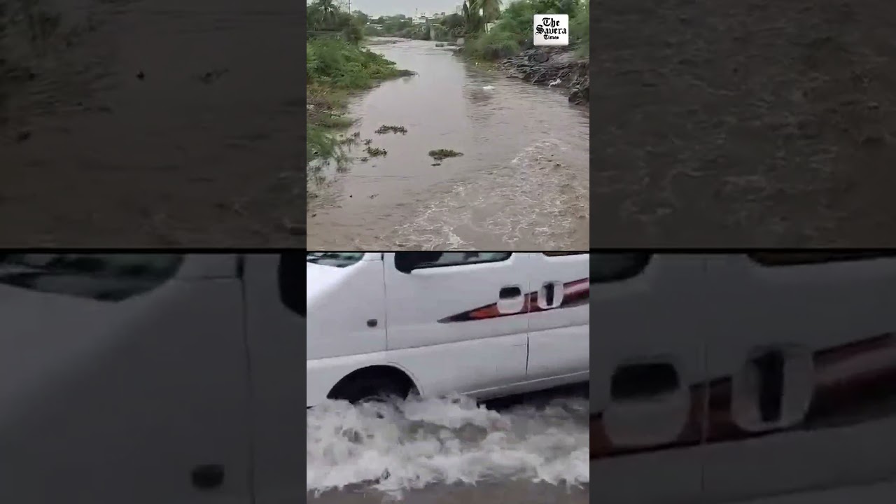 Gujarat: Heavy rain and waterlogging in Jamkhambhaliya