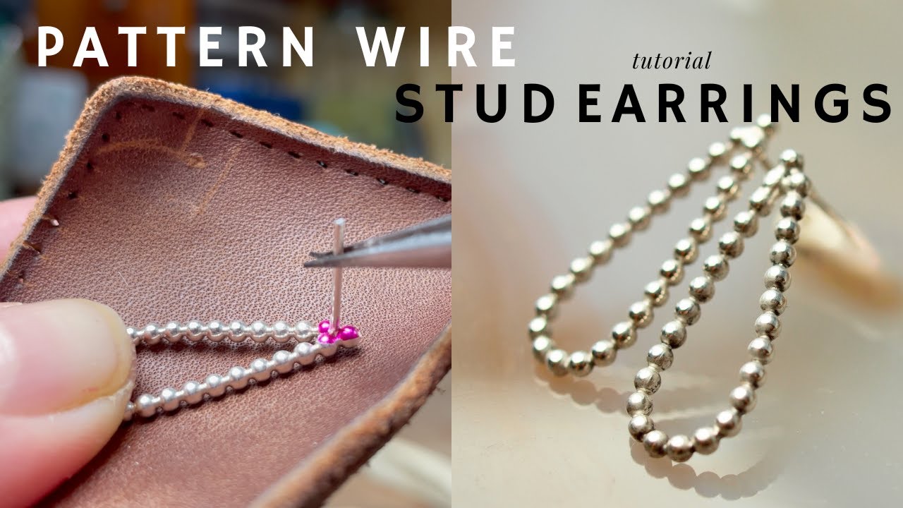 Simple Stud Earrings with Ball Wire | A to Z Beginner Tutorial
