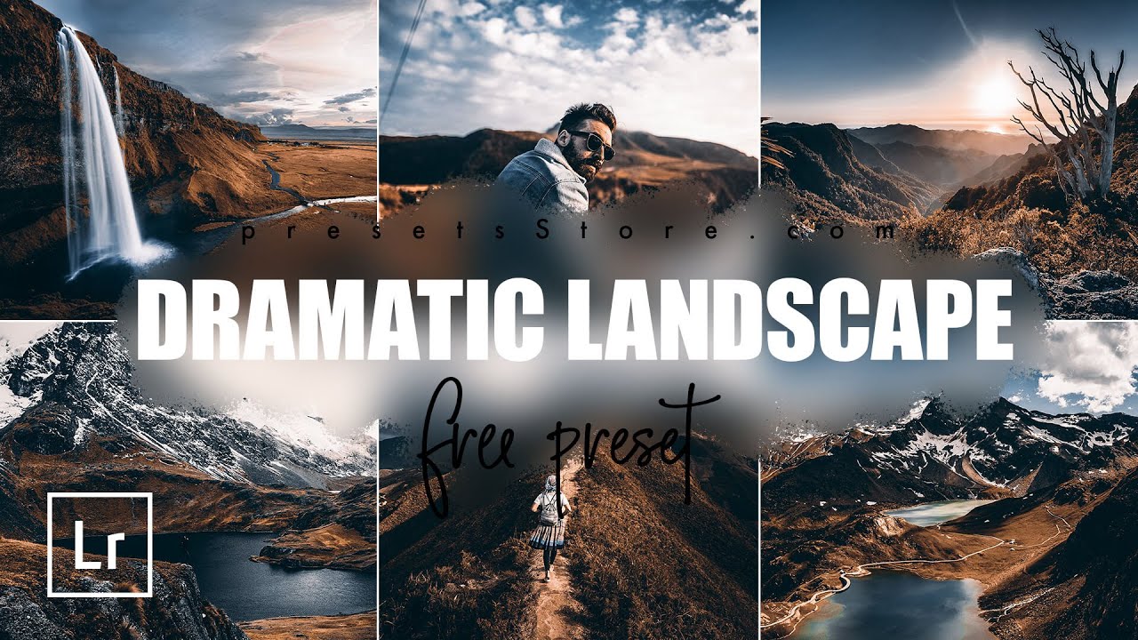 Dramatic Landscape — Бесплатный Пресет Лайтрум | DNG | Коричнево-Синий Пресет