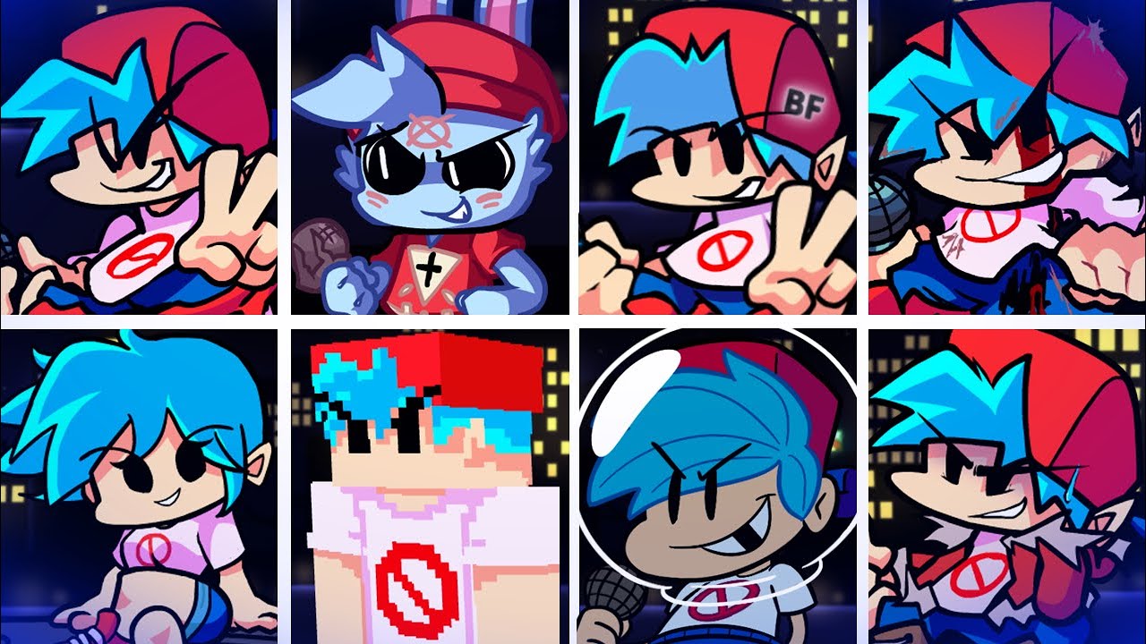 Different versions and skins of BF sing Headache || BF Appreciation 8