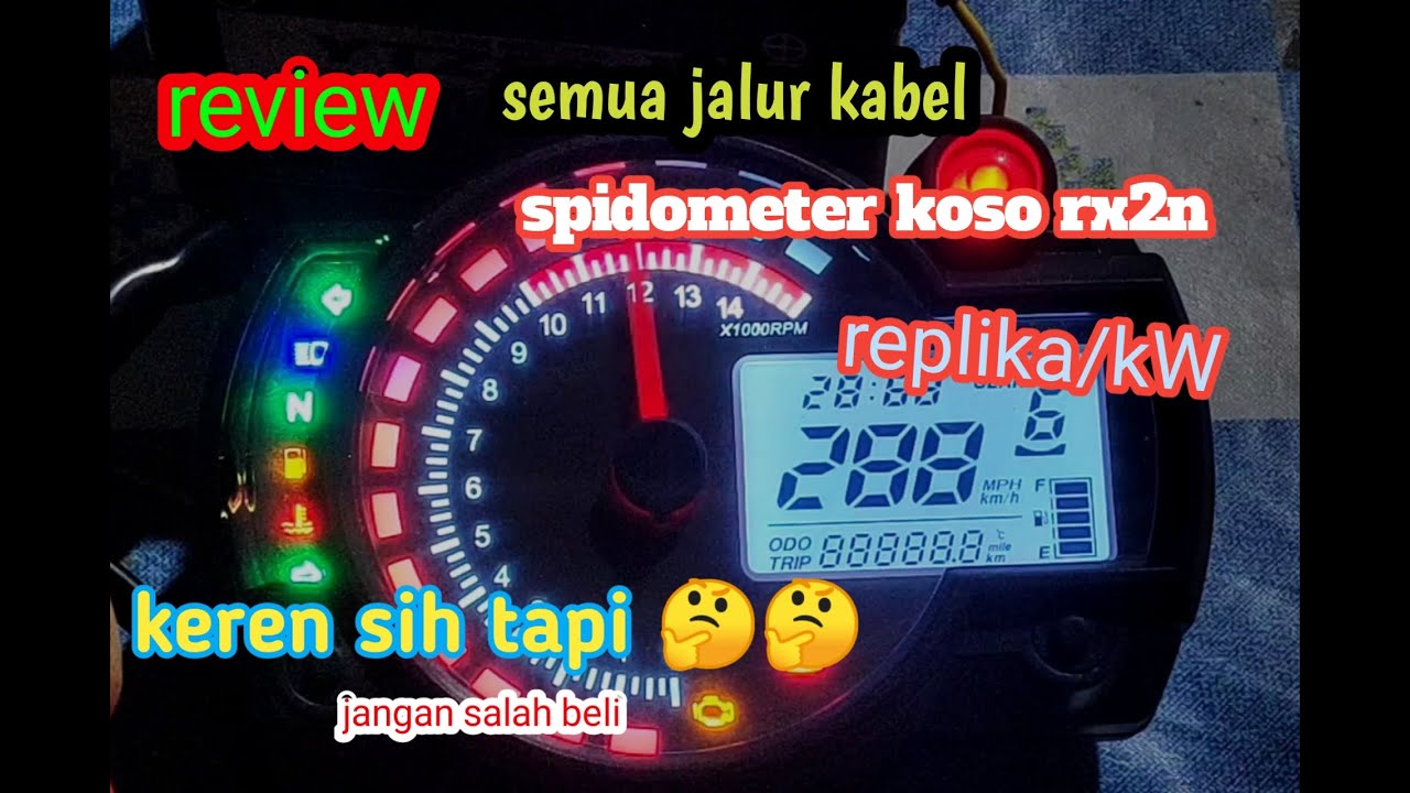 review,dan jalur kabel spidometer koso rx2n replika,kw#koso#rx2n#kw