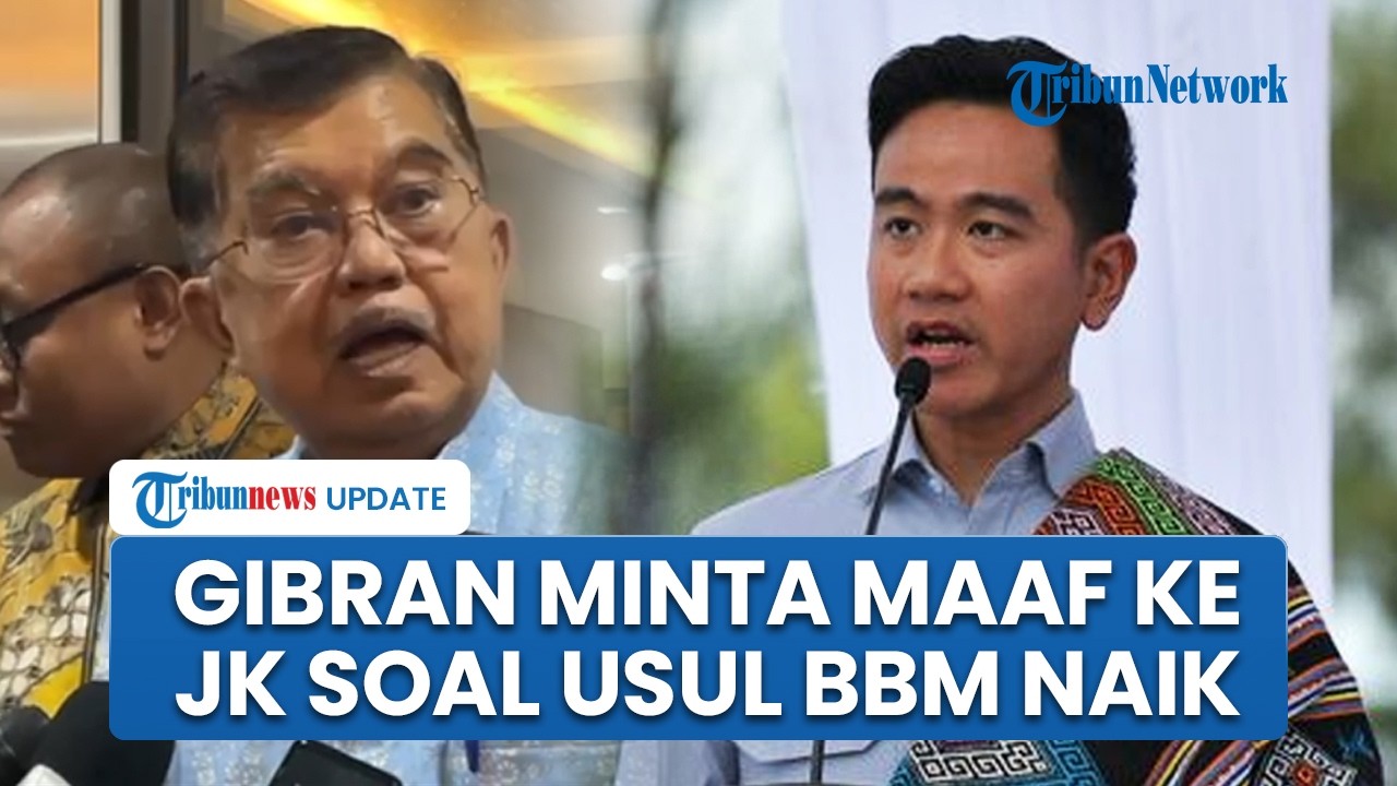Wapres Gibran Minta Maaf ke JK karena Pemerintah Tak Naikkan BBM: Pak Presiden Jaga Rakyat Kecil