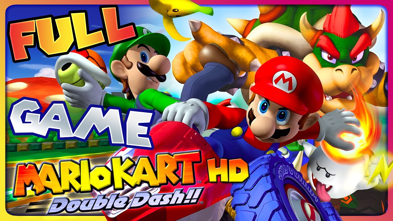 Mario Kart Double Dash HD FULL GAME Longplay (Gamecube) 4k