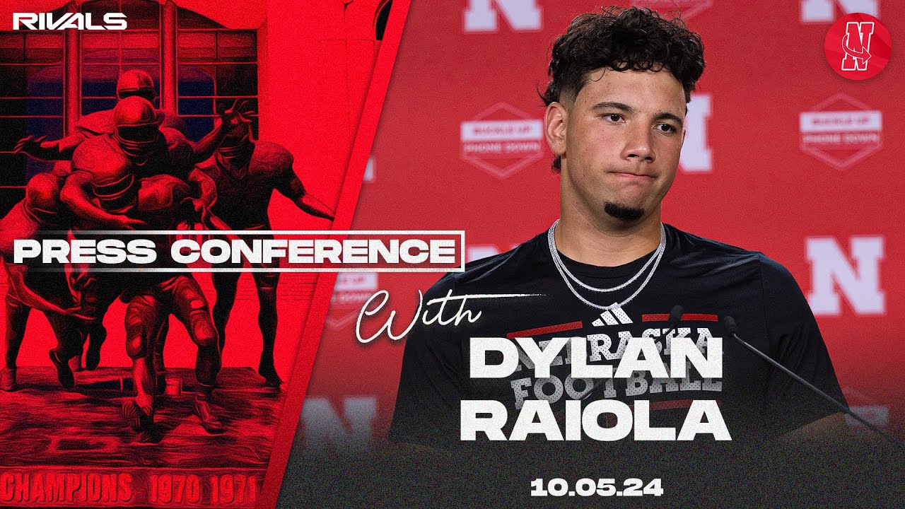 Nebraska Football: Dylan Raiola press conference after win over Rutgers (Oct. 5, 2024)